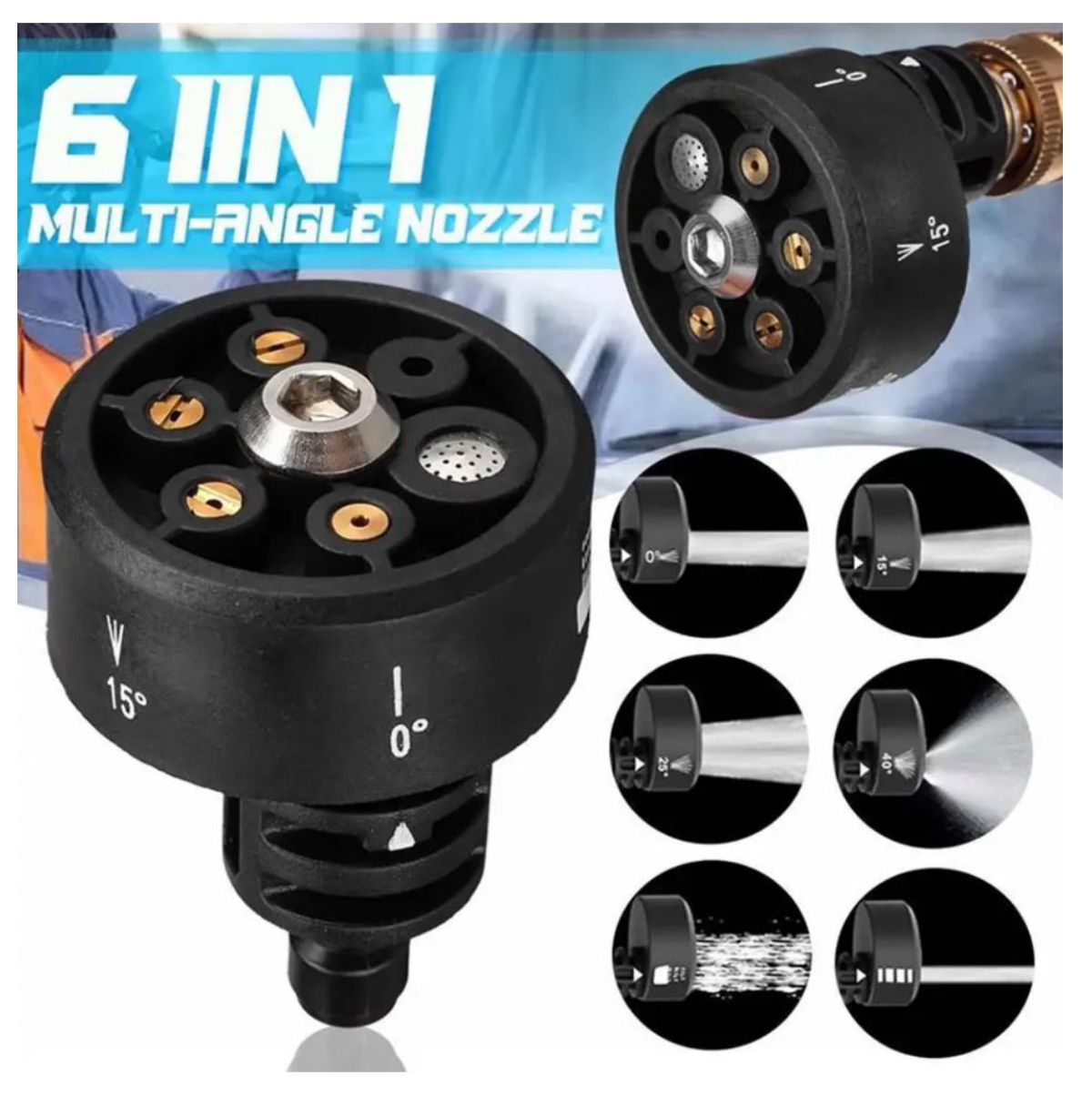 Miniatura 2 de Cabeza Boquilla para Hidrolavadora 6en 1